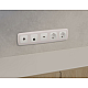 Комплект механизма компьютерной розетки Ambrella Volt RJ-45 (8P8C) CAT6A экранированной с автоматической защитной шторкой OMEGA MO132005 Белый матовый QUANT