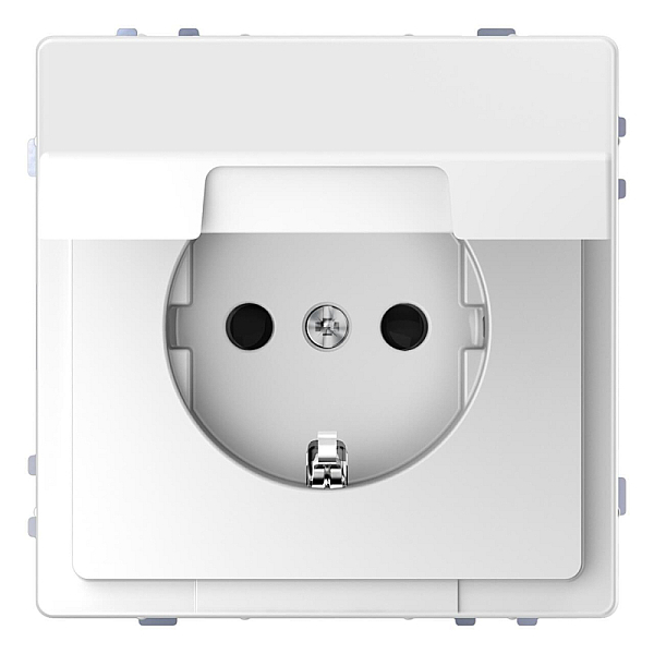 Розетка Schneider Electric Merten D-Life 16A с/з и крышкой MTN2310-6035