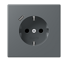 Розетка 2K+З USB Typ C Jung LC1520-18C202