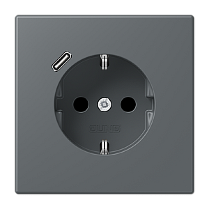 Розетка 2K+З USB Typ C Jung LC1520-18C202