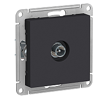 Розетка TV проходная 4DB Systeme Electric AtlasDesign Карбон ATN001092