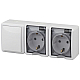 Блок розетки-выключатель ЭРА Эксперт IP54 16A 250V 11-7403-01 Б0027673