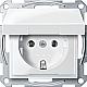 Розетка с крышкой Schneider Electric Merten MTN2311-0319