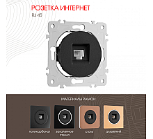 Розетка RJ45 Arte Milano 202.45-1.black
