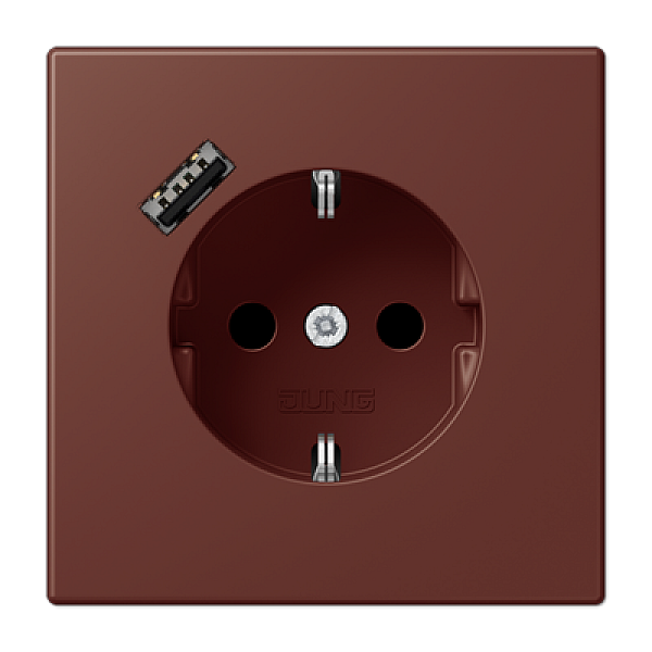 Розетка 2K+З USB Typ A Jung LC1520-18A235