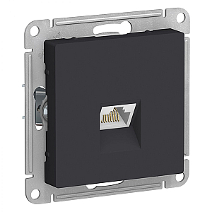 Розетка компьютерная RJ45, механизм Systeme Electric AtlasDesign Карбон ATN001083
