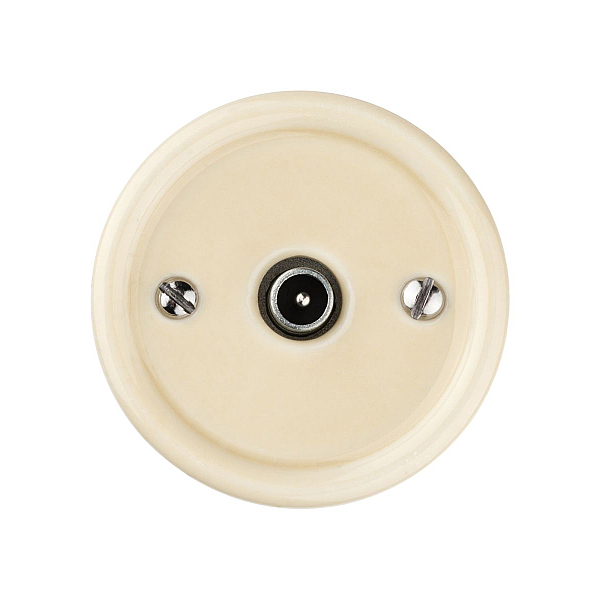 Розетка TV проходная сл. кость Болонь TDM Electric SQ1820-0354