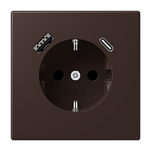 Розетка 2K+З USB Typ AC Jung LC1520-15CA252