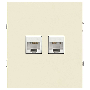 Розетка Эра Arktik 16-3108-02 информационная двойная 2XRJ45 слоновая кость Б0070485