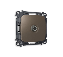 Комплект механизма TV розетки оконечной 50-870 MHz 1dB Ambrella Volt Omega MO643010