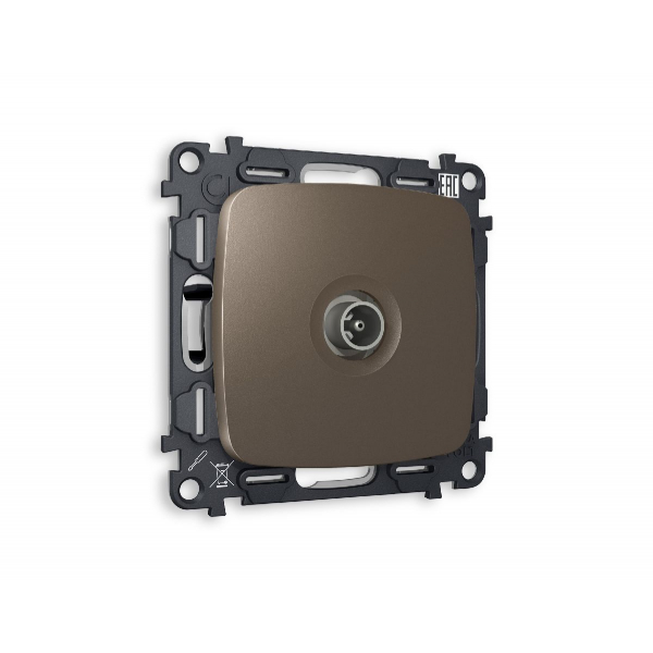 Комплект механизма TV розетки оконечной 50-870 MHz 1dB Ambrella Volt Omega MO643010 Комплект механизма TV розетки оконечной 50-870 MHz 1dB Ambrella Volt Omega MO643010
