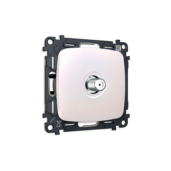 Комплект механизма TV розетки Ambrella Volt SAT 5-2400MHz 3.5dB OMEGA MO213050 Жемчуг QUANT (OP2130, VM215)