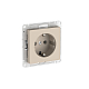 Розетка с заземлением, 16А, мех., быстрозажим. клем. Systeme Electric AtlasDesign ATN001243S