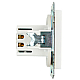 Розетка 2хUSB Stekker Катрин белый GLS10-7115-01 39686