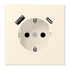 Розетка 2K+З USB Typ AC Jung LC1520-15CA245