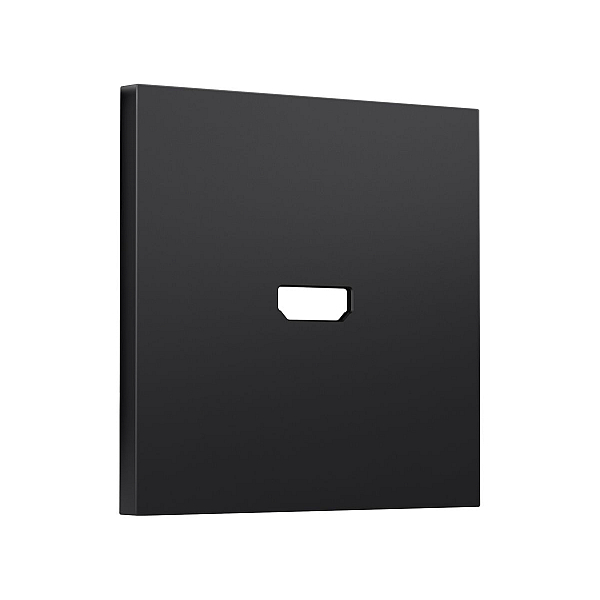 Лицевая панель SIGMA (Черный матовый) для HDMI розетки QUANT PRO Ambrella Volt SP8140