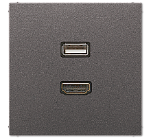 Розетка HDMI/USB Jung MAAL1163AN