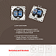 Розетка телефонная RJ11 + компьютерная RJ45 Arte Milano 203.44-1.shampan