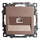 Розетка компьютерная RJ-45 Stekker Катрин шампань GLS00-7107-02 39599