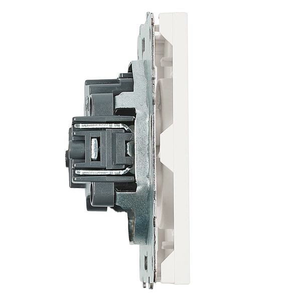 Розетка 2P Stekker Эмили со шторками белый фарфор RST16-5109-01 49876