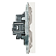 Розетка 2P Stekker Эмили со шторками белый фарфор RST16-5109-01 49876