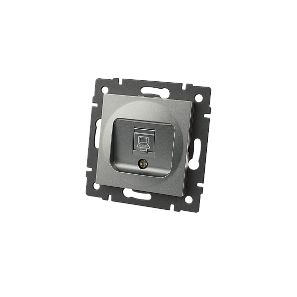 Механизм компьютерной розетки Arlight SCT-MPC1-PL-GR-V (RJ-45, CAT6) 049848