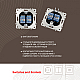 Розетка двойная RJ45 Arte Milano 203.45-2.black