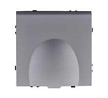 Розетка штепсельная SCHUKO 16A/250 В с крышкой, серый Kollinger Eclipse EC-015GY