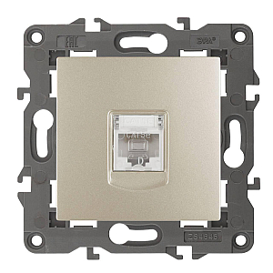 Розетка RJ45 ЭРА Elegance 14-3107-04 Б0034305