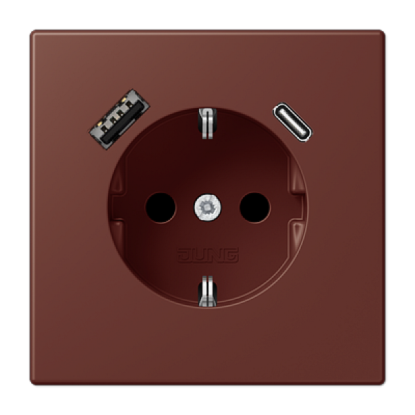Розетка 2K+З USB Typ AC Jung LC1520-15CA235