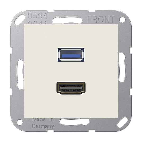 Розетка HDMI/USB Jung MAA1163