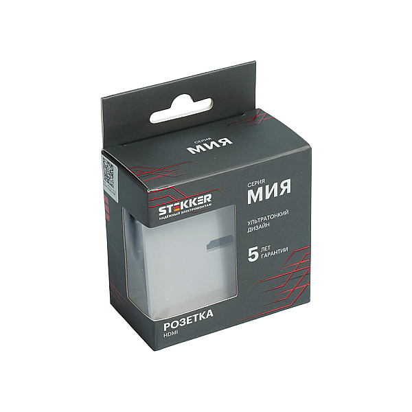 Розетка HDMI 2.0 Type A Stekker Мия RST00-3118-08 пудровый жемчуг 50829