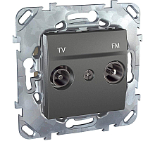 Розетка TV/FM проходная Schneider Electric Unica MGU5.453.12ZD