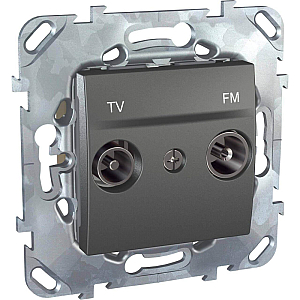 Розетка TV/FM проходная Schneider Electric Unica MGU5.453.12ZD