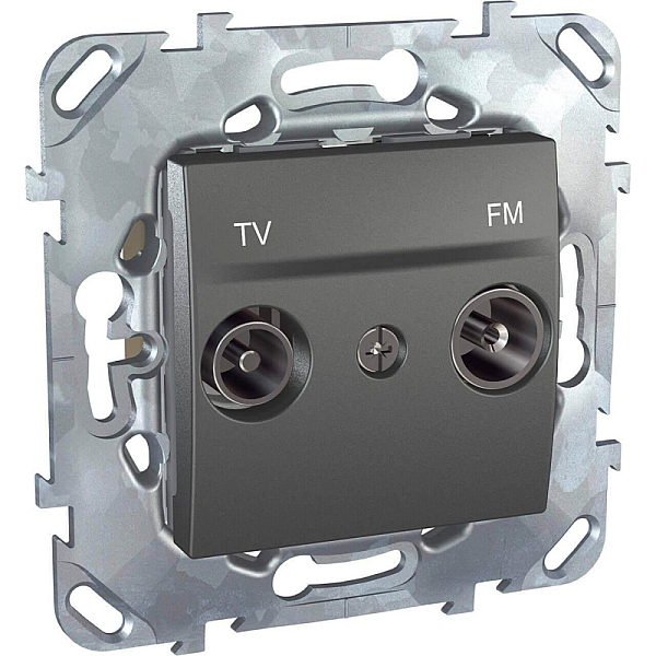 Розетка TV/FM проходная Schneider Electric Unica MGU5.453.12ZD
