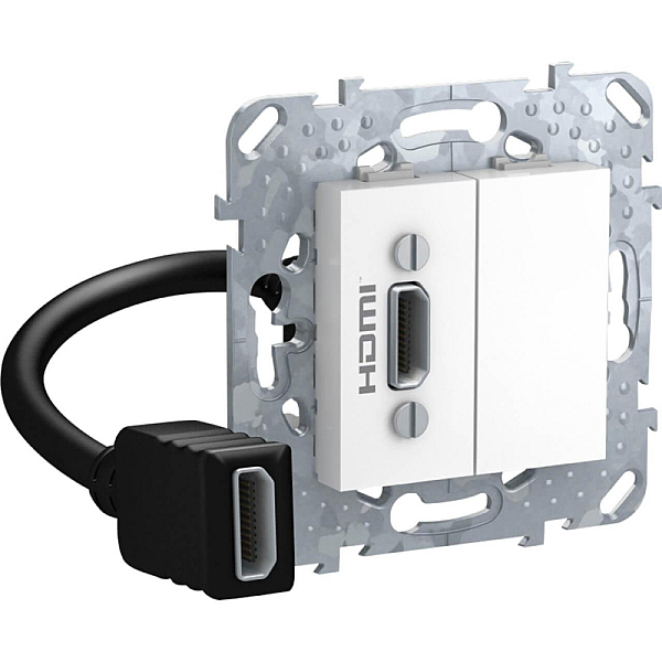 Розетка компьютерная HDMI с переходником Schneider Electric Unica MGU5.430.18ZD