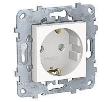 Розетка Schneider Electric Unica New б/з со шторками 16A 250V NU503718