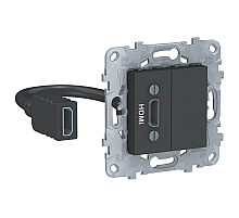Розетка компьютерная HDMI Schneider Electric Unica New NU543054