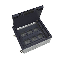 Люк на 12 модулей IP40 для бетонных полов с монтажной коробкой, тип MDK10 Systeme Elecrtic MultiDesk MDK10212