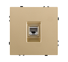 Розетка Ethernet RJ45 Cat.6, золотой Kollinger Eclipse EC-017GD