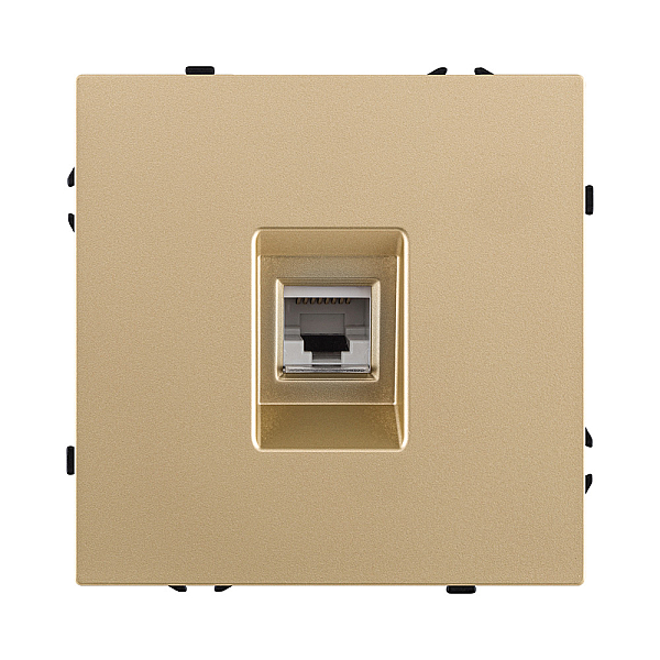 Розетка Ethernet RJ45 Cat.6, золотой Kollinger Eclipse EC-017GD