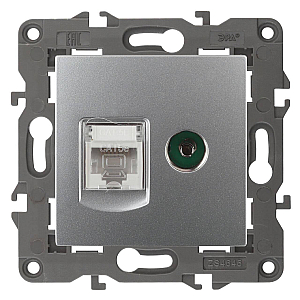 Розетка RJ45+TV Эра 14-3110-03 Б0034316