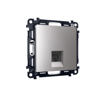 Комплект механизма телефонной розетки RJ-11(4P4C) со шторкой Ambrella Volt Alfa MA512030