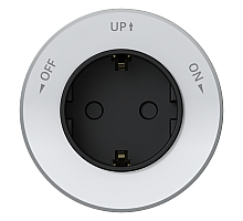Розетка 2К+З круглая 16А/250В Белый Systeme Electric MultiTrack MTK13001W
