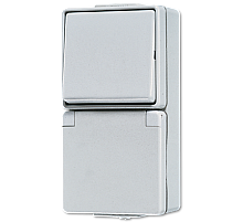 Розетка штепсельная Schuko Jung 676W