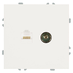 Розетка TV + компьютерная RJ-45 Stekker RST00-5106-01 Эмили 49872