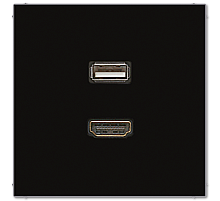 Розетка HDMI/USB Jung MALS1163SW