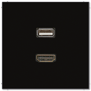 Розетка HDMI/USB Jung MALS1163SW