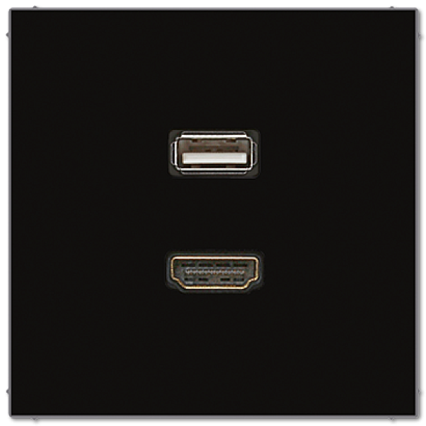Розетка HDMI/USB Jung MALS1163SW