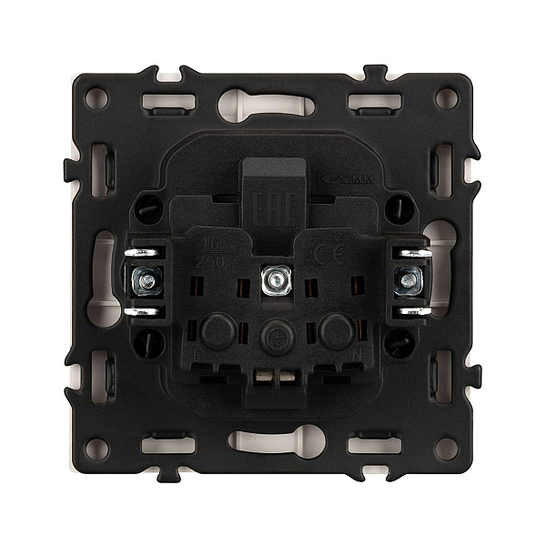 Розетка зк со шторками софт-тач никель Arlight SCT-MEU-SFPL-IS (250V, 16A) 059453(1)